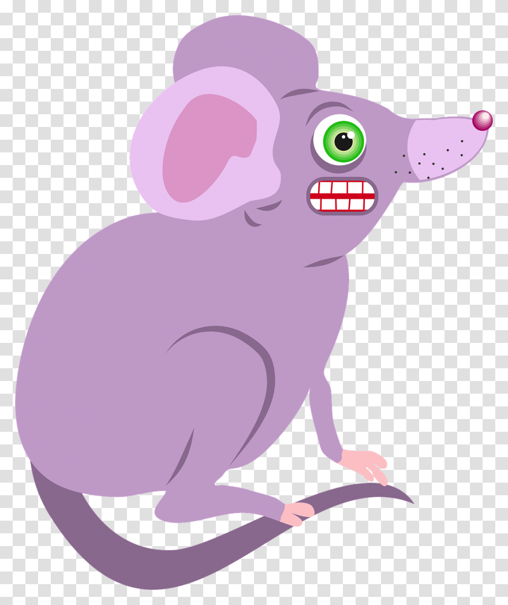 Mouse Animal Cartoon Rodent Mammal Angry Wild Mouse Cartoon, Pig, Chinchilla, Whale, Sea Life Transparent Png