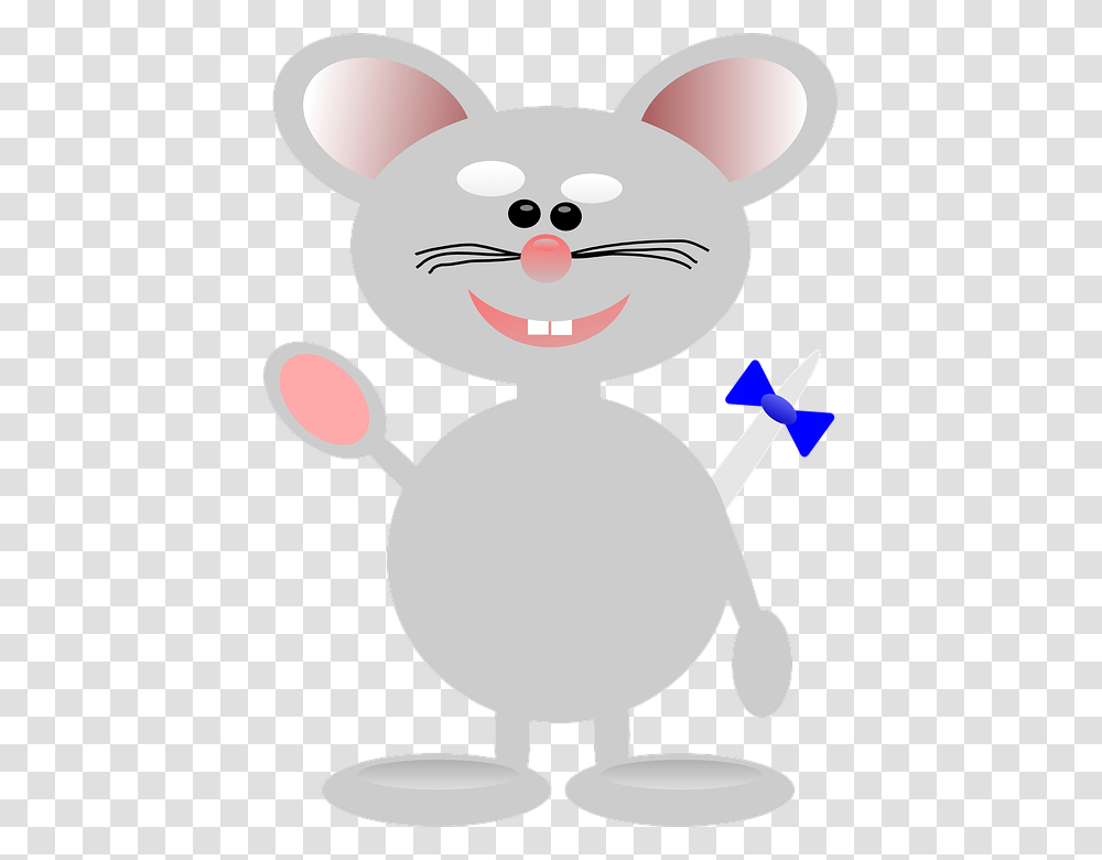 Mouse Cartoon Cute Isolated Character Happy Funny Mouse Clip Art, Snowman, Face, Animal, Leisure Activities Transparent Png