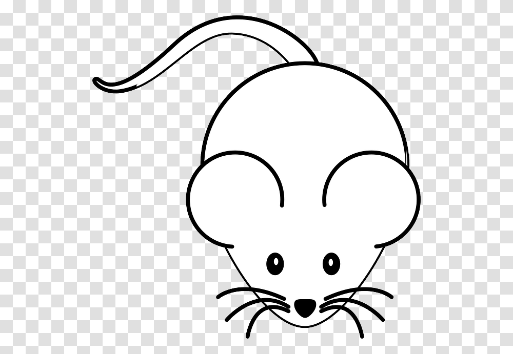 Mouse Clipart Black And White, Label, Stencil Transparent Png