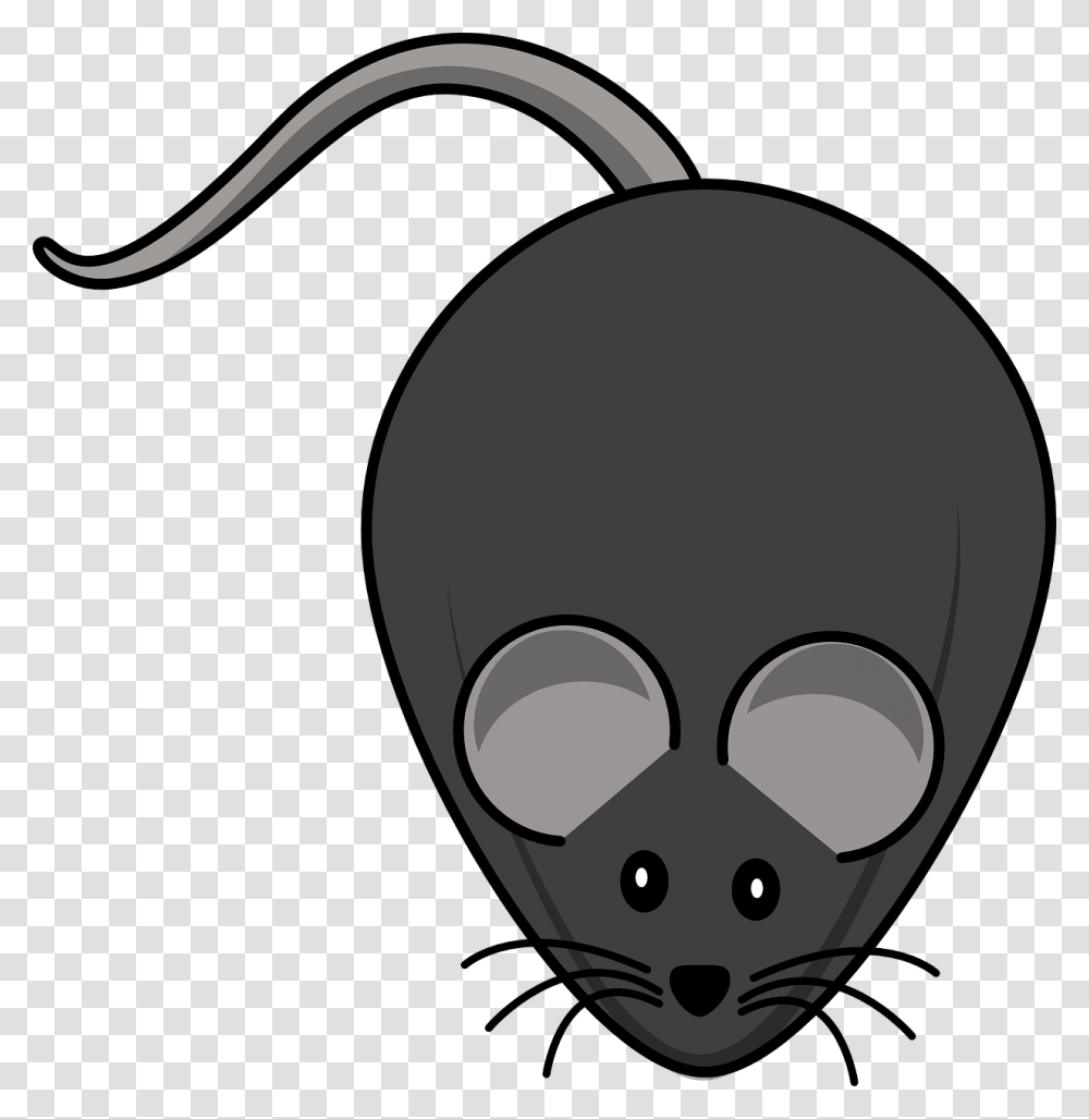 Mouse Fat Cartoon Rat, Stencil Transparent Png