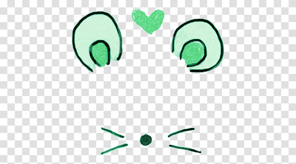 Mouse Green Filter Cute Snow Mouse Filter, Heart, Pillow, Cushion, Plectrum Transparent Png