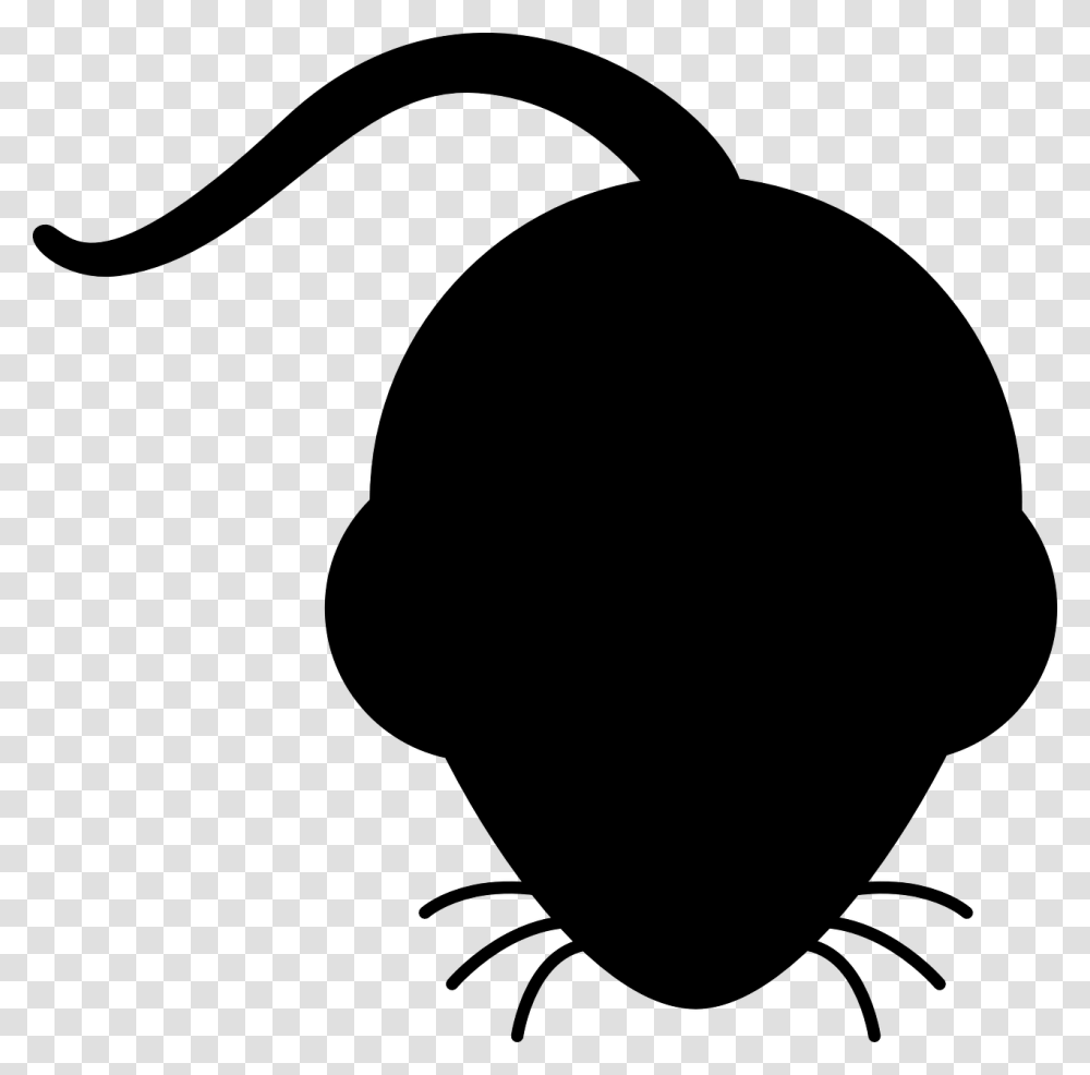 Mouse Head Silhouette, Gray, World Of Warcraft Transparent Png