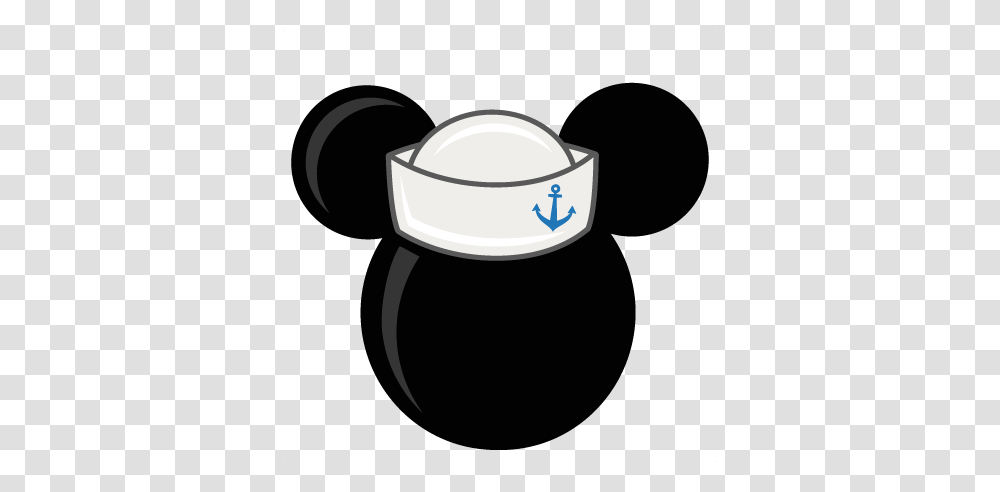 Mouse Head With Sailor Hat Freebies Free, Label, Beverage, Silhouette Transparent Png