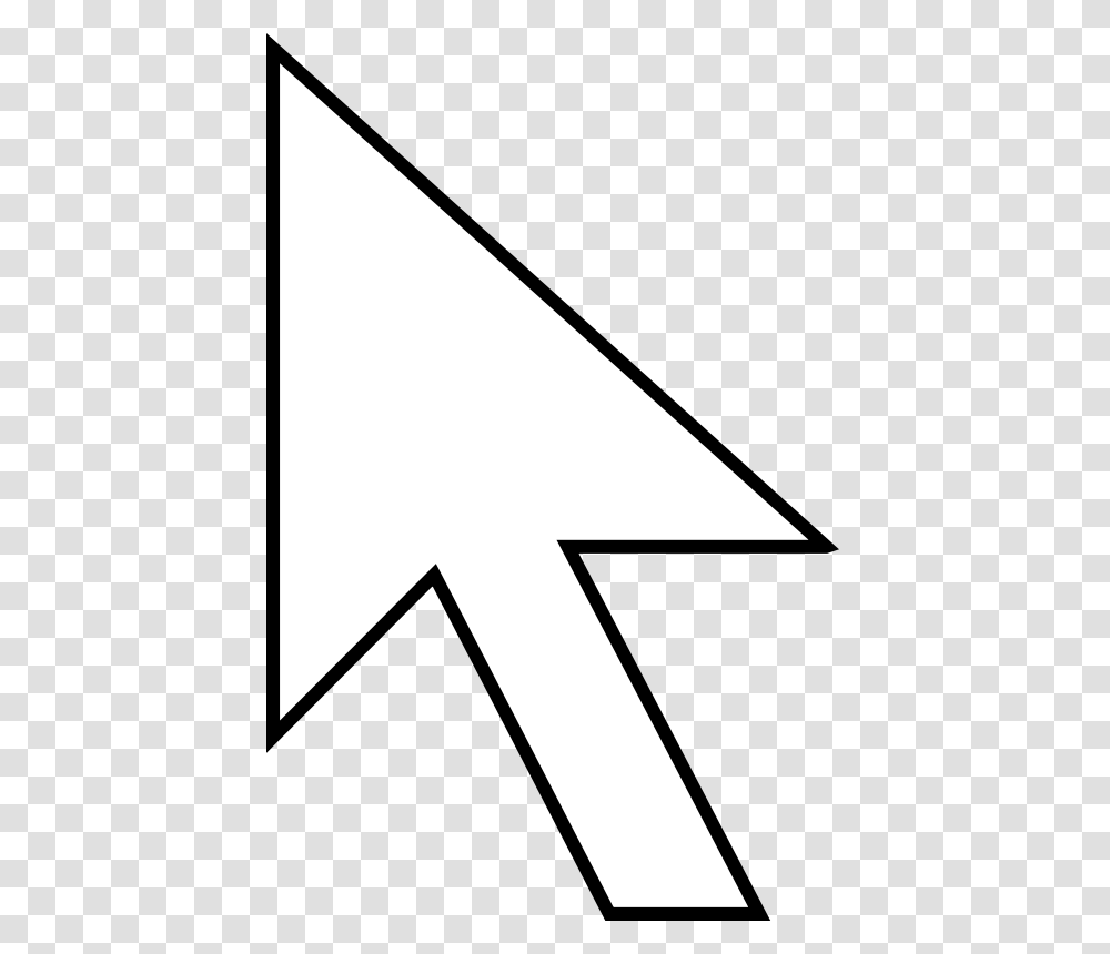 Mouse Pointer Black Background, Triangle, Logo, Trademark Transparent Png