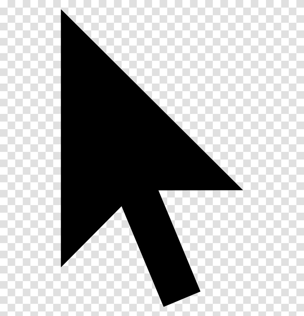 Mouse Pointer, Triangle, Silhouette Transparent Png