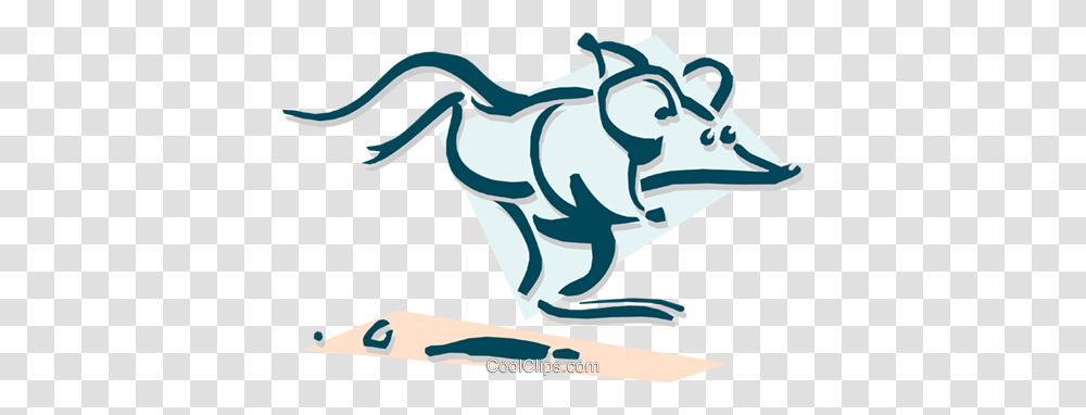Mouse Running Concept Royalty Free Vector Clip Art Illustration, Mammal, Animal, Wildlife, Outdoors Transparent Png