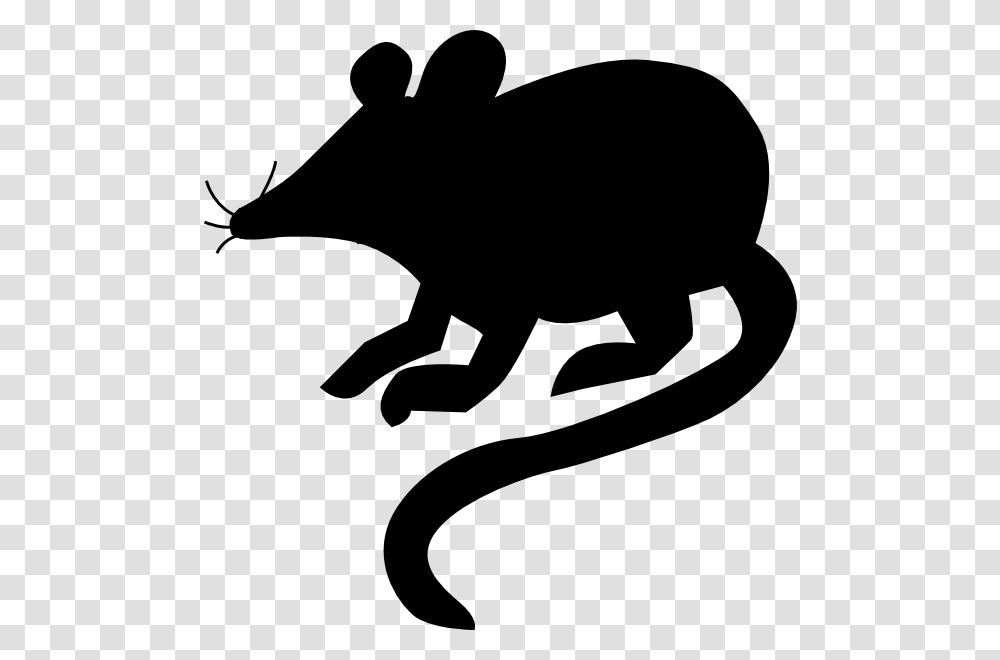 Mouse Silhouette 2 Clip Art Silueta De Un Raton, Animal, Mammal, Stencil, Pig Transparent Png