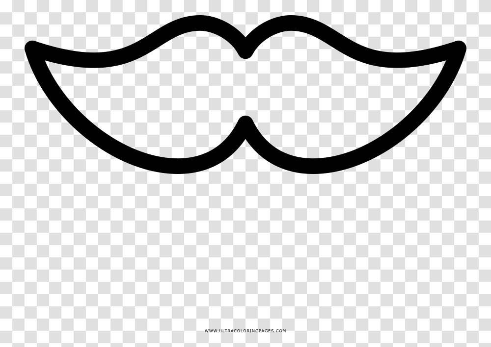 Moustache Coloring Page, Gray, World Of Warcraft Transparent Png