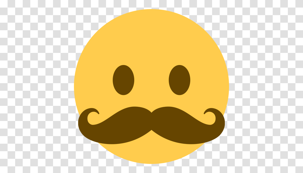 Moustache Discord Emoji In The Discord Website List, Label, Pac Man, Tennis Ball Transparent Png