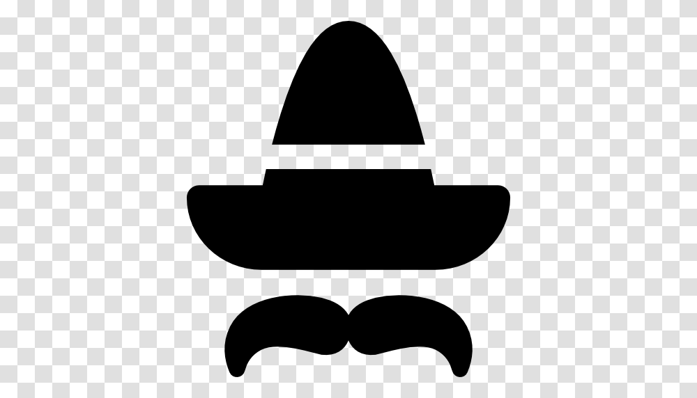 Moustache Male Facial Hair Costume Icon, Apparel, Silhouette, Stencil Transparent Png