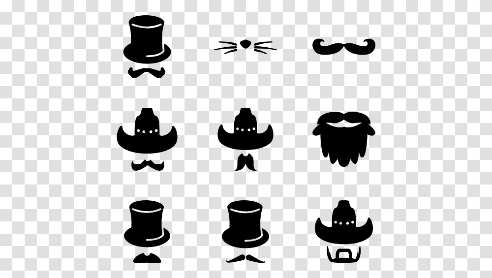 Moustaches Costume Icons, Gray, World Of Warcraft Transparent Png