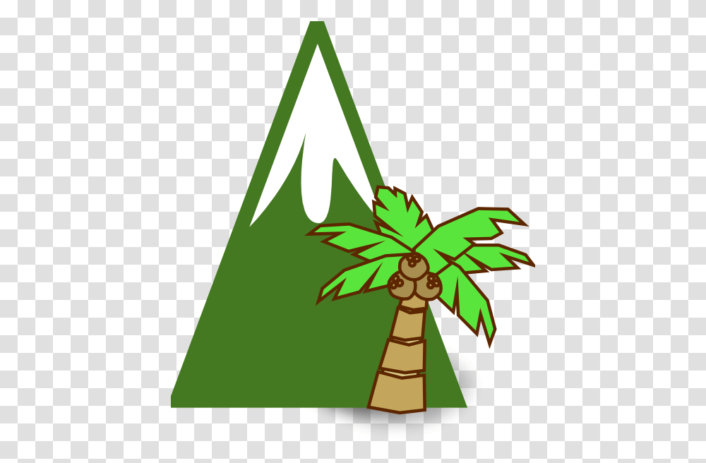 Moutain Clipart Coconut Tree Clipart Small, Plant, Triangle Transparent Png