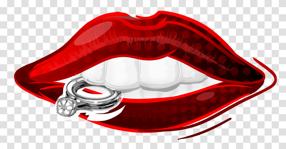 Mouth Biting A Ring, Teeth, Lip, Helmet Transparent Png