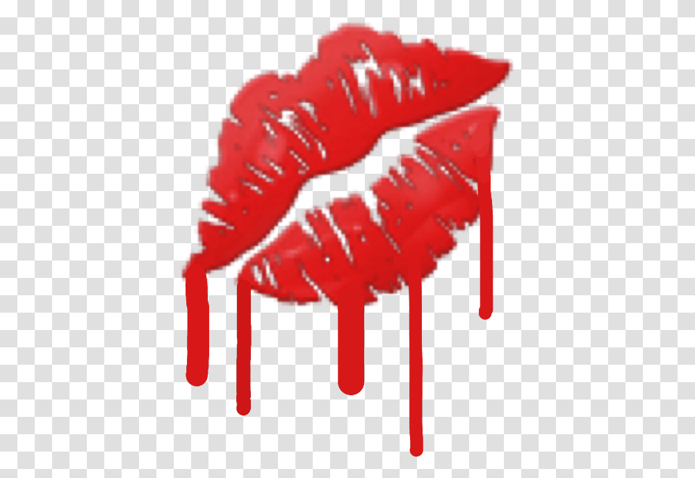 Mouth Blood Emoji Freetoedit Kiss Emoji, Animal, Flamingo, Bird Transparent Png