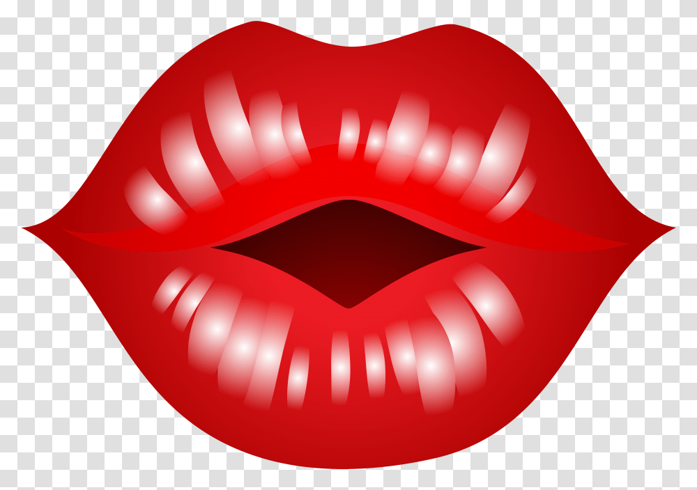 Mouth Clipart Lip Shape Background Kissy Lips, Plant, Food Transparent Png