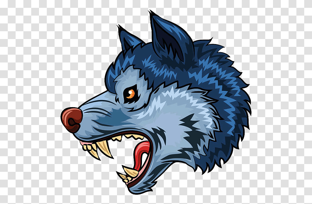 Mouth Clipart Wolf Graphics Illustrations Free On Growling Wolf Cartoon, Animal, Mammal, Pig, Snout Transparent Png