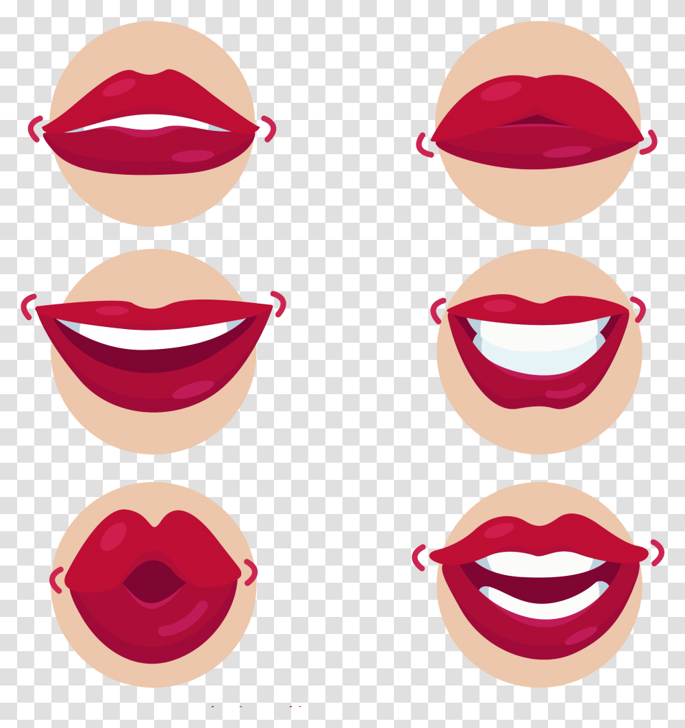 Mouth Kiss Cartoon Lips Transprent Free Big Mouth Lips Cartoon, Teeth, Plant, Cosmetics, Lipstick Transparent Png