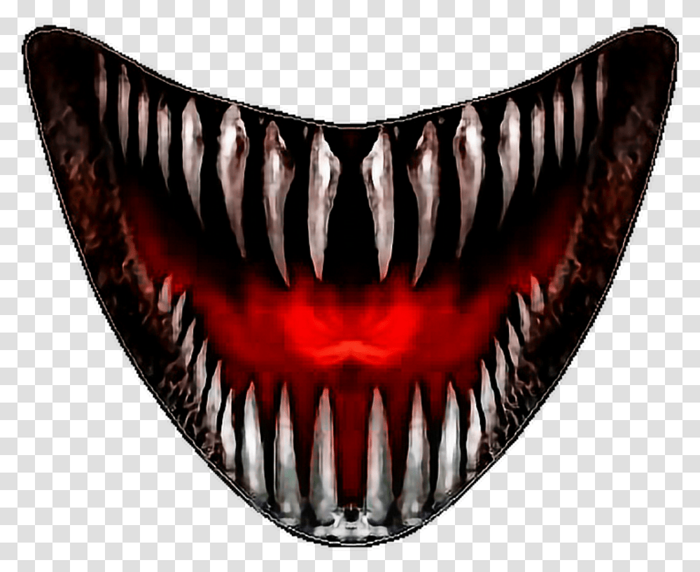 Mouth Lips Scary Monster Halloween Background Creepy Mouth, Armor, Shield Transparent Png