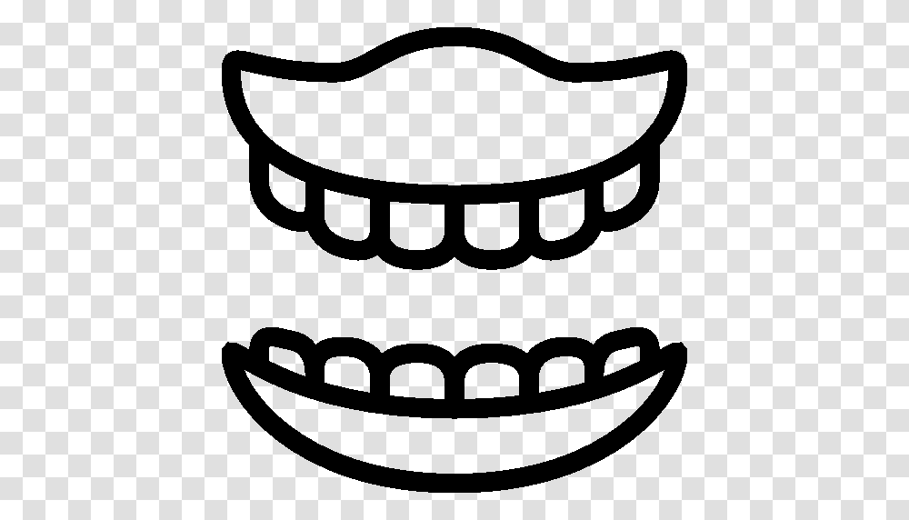Mouth Tongue And Dental, Stencil, Label, Bow, Food Transparent Png
