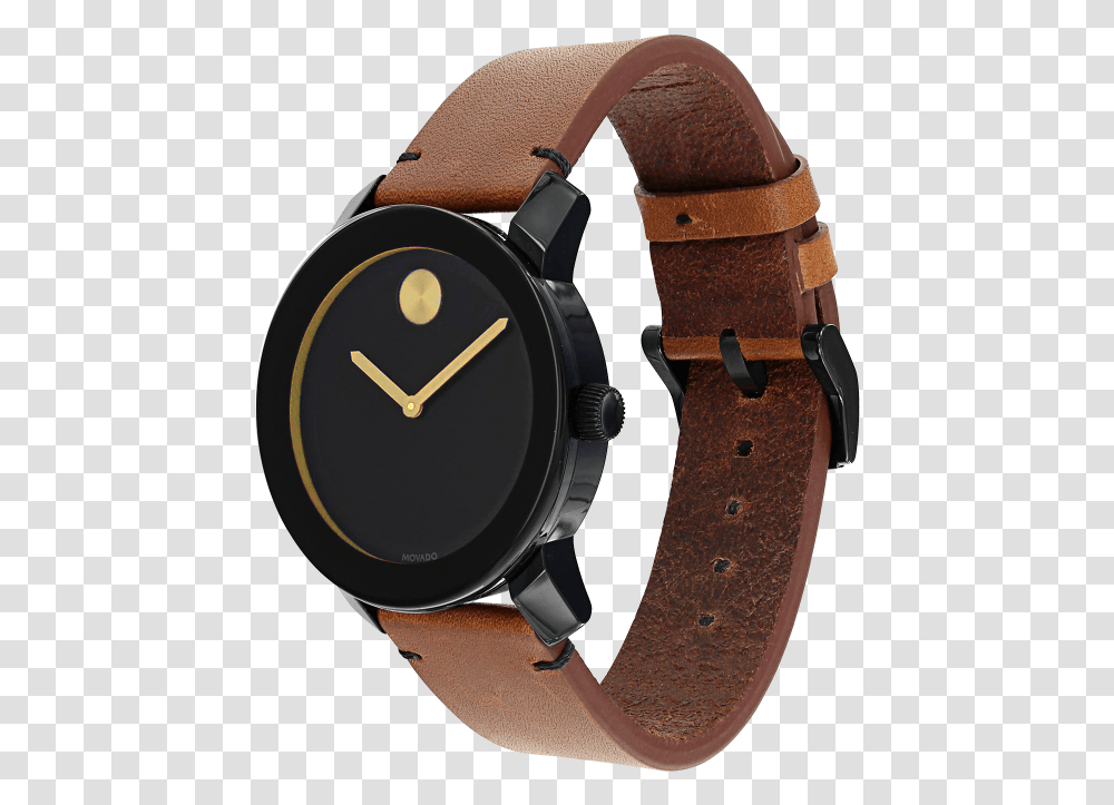 Movado Bold Leather Band, Wristwatch, Strap, Clock Tower, Architecture Transparent Png