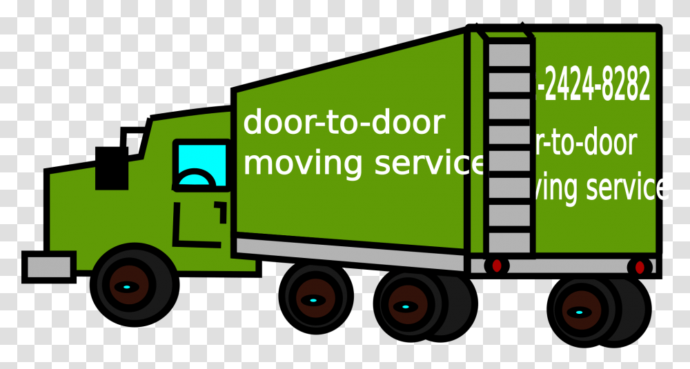Move Clipart Uhaul Truck Moving Truck Clipart, Moving Van, Vehicle, Transportation, Trailer Truck Transparent Png