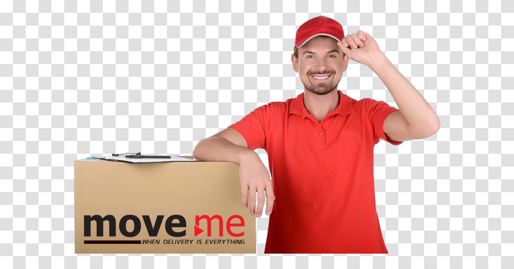Move Me Express Mover Man, Package Delivery, Person, Carton, Box Transparent Png
