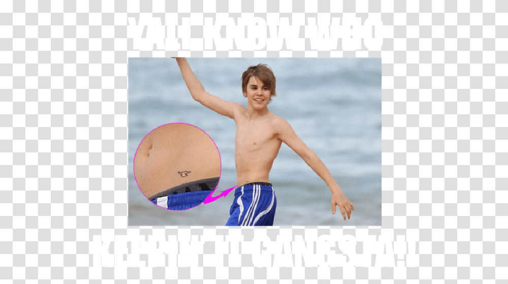 Move Over Crips And Bloods Justin Bieber Is So Bad Sick Small Tattoos For Men, Person, Shorts, Water Transparent Png