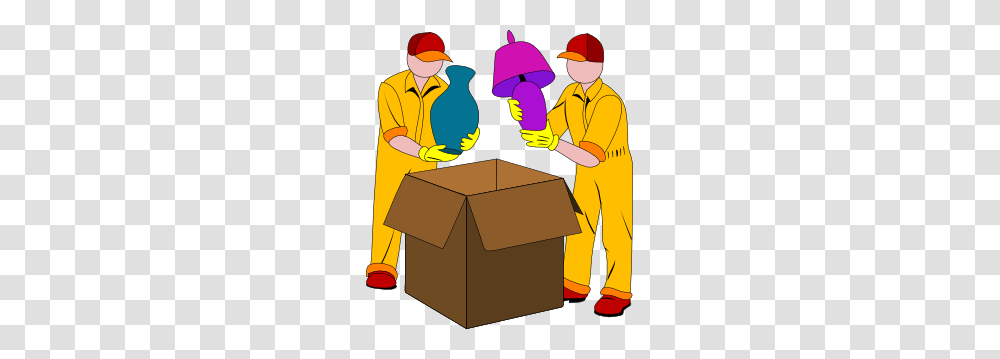 Movers Packing Clip Art, Person, Human, Cardboard, Carton Transparent Png