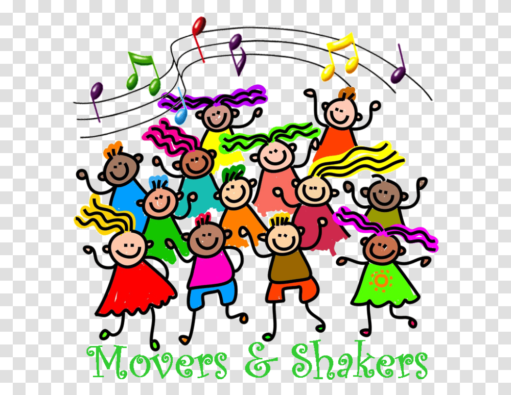 Movers & Shakers Logo Music Notes Clipart Full Size Music Notes, Parade, Crowd, Festival, Paper Transparent Png