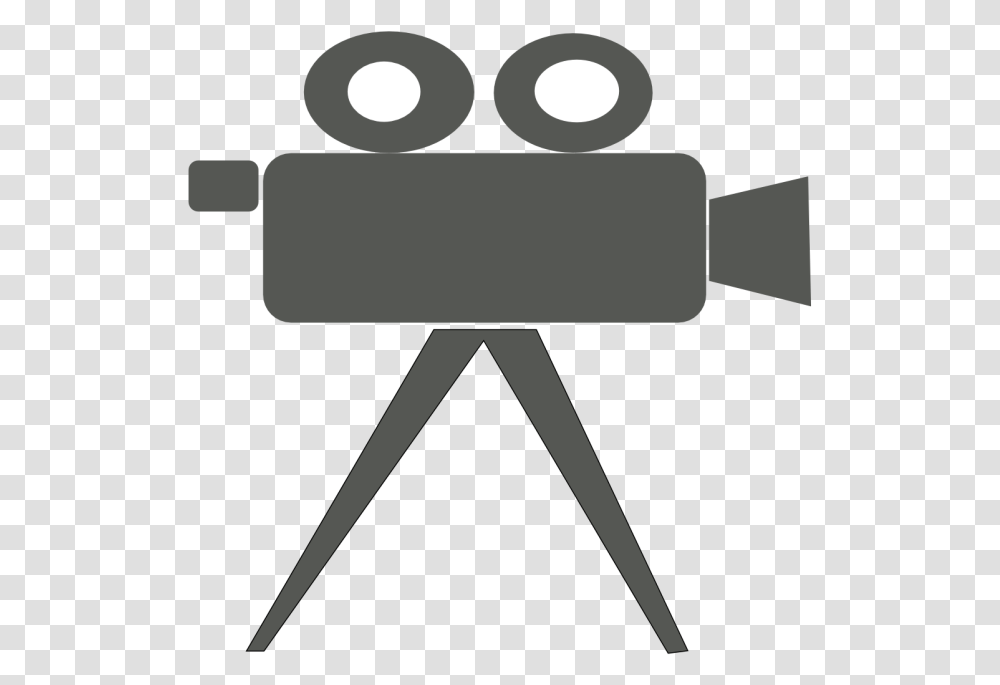 Movie Camera Clip Art Clipart Free Clipart Video Camera Clipart Black And White, Tool, Stand, Tripod, Brick Transparent Png