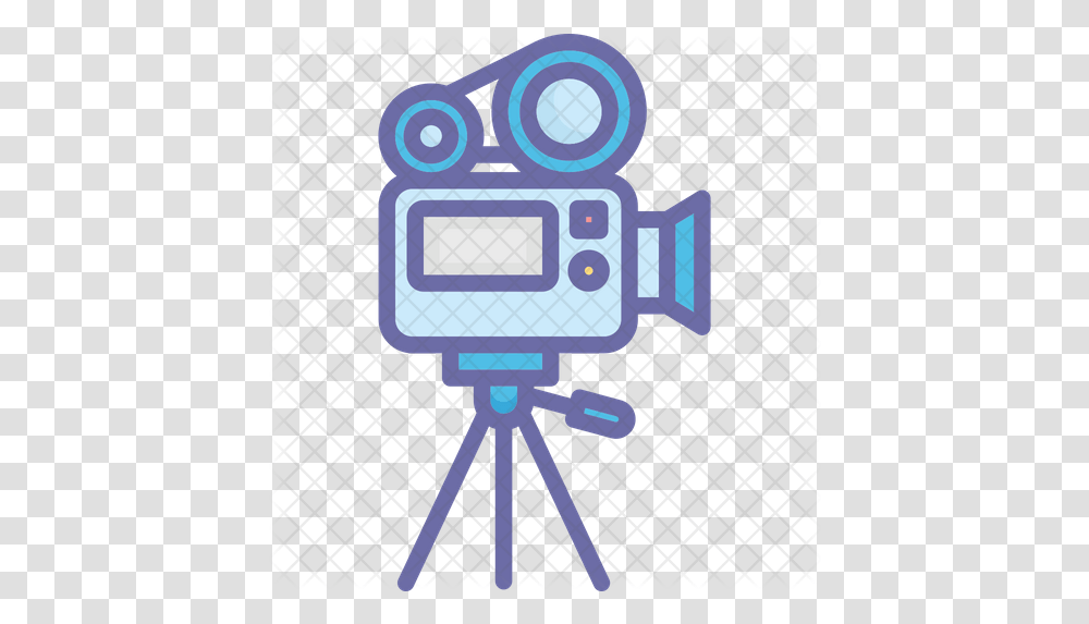 Movie Camera Icon Movie Camera, Robot, Road Sign, Symbol, Tripod Transparent Png