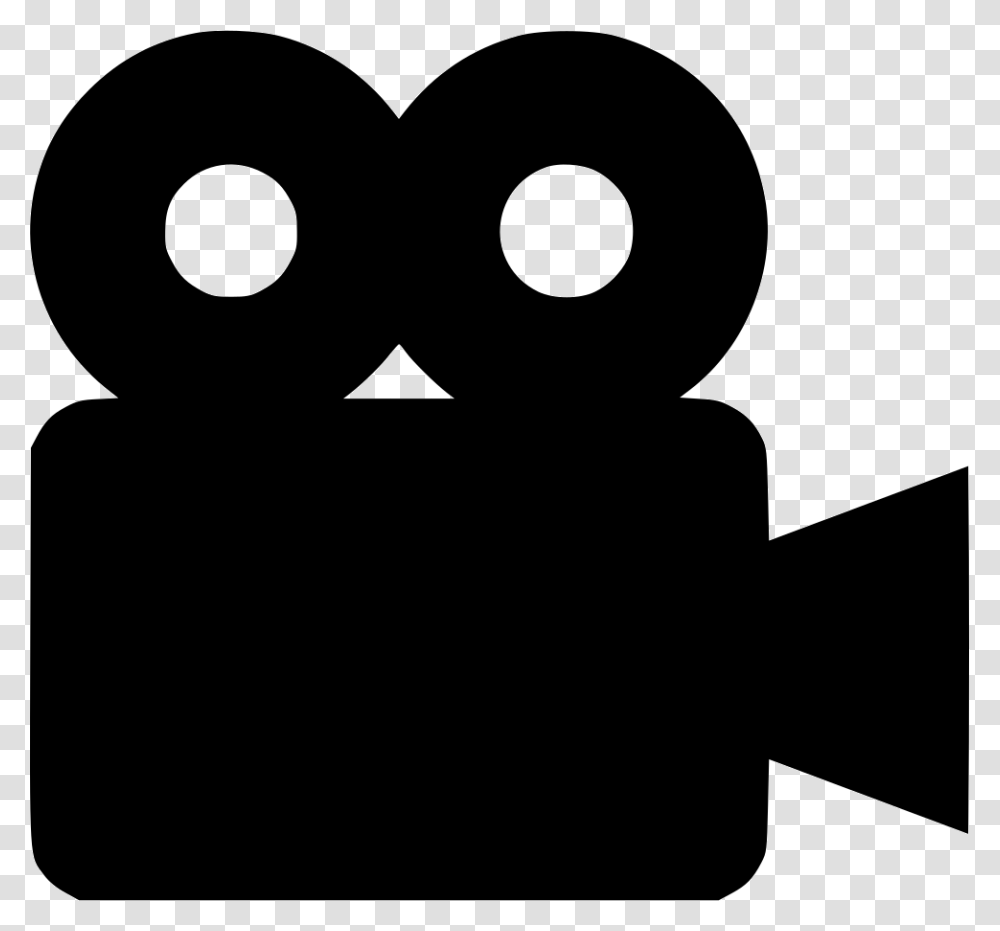 Movie Camera Movie Camera Icon, Stencil, Silhouette, Mustache, Goggles Transparent Png