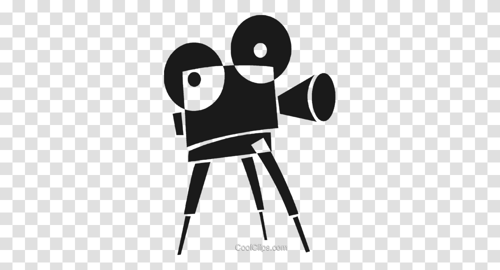 Movie Camera Royalty Free Vector Clip Art Illustration, Photography, Duel, Photographer, Binoculars Transparent Png