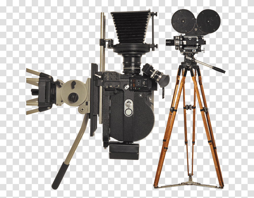 Movie Camera, Tripod, Gun, Weapon, Weaponry Transparent Png