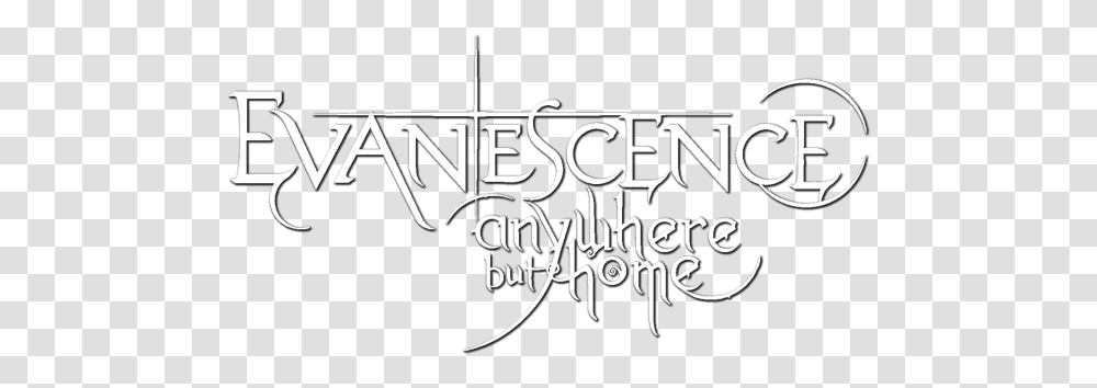 Movie Fanart Evanescence Anywhere But Home Logo, Text, Label, Alphabet, Handwriting Transparent Png