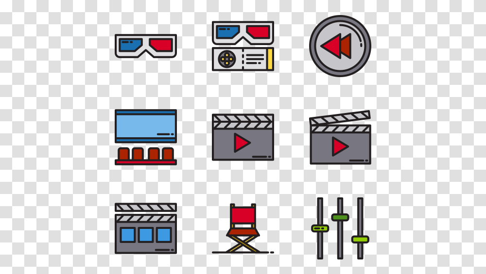 Movie Film Movie Vector Icons Cinema Icon, Chair, Furniture, Minecraft Transparent Png