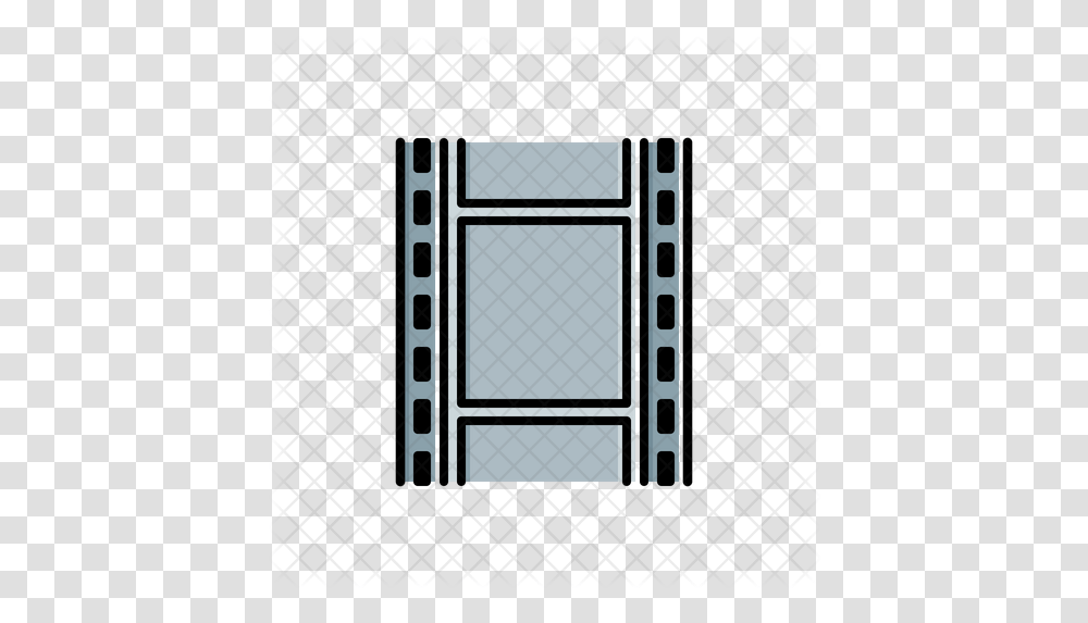 Movie Film Strip Icon Window, Grille, Electronic Chip, Electronics, Electrical Device Transparent Png