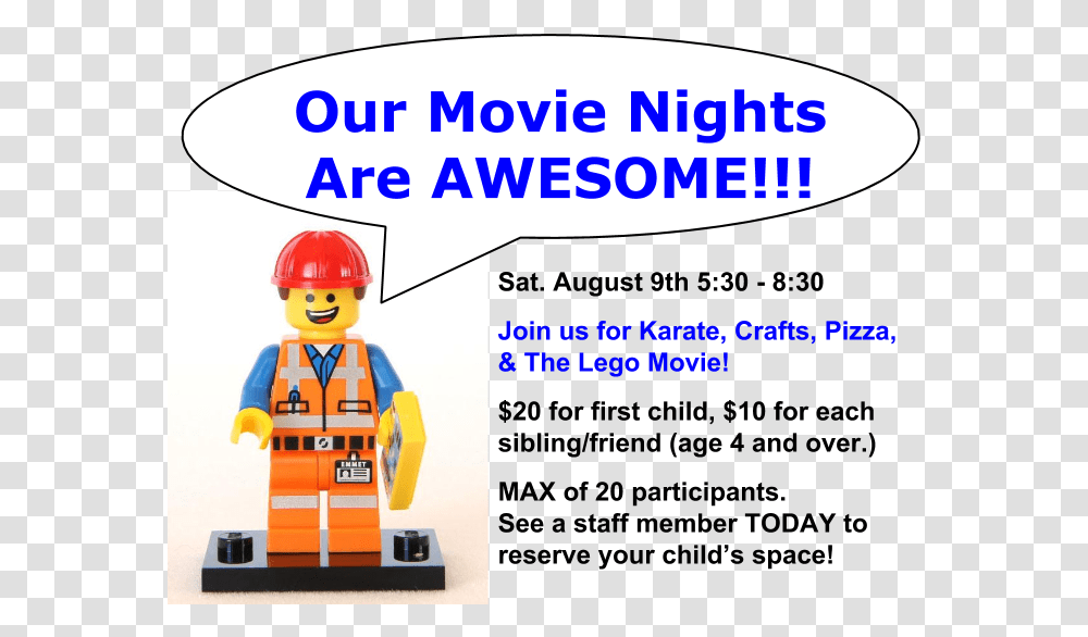 Movie Night Lego, Person, Helmet, Hardhat Transparent Png