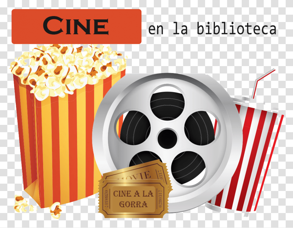 Movie Popcorn Vector, Reel Transparent Png