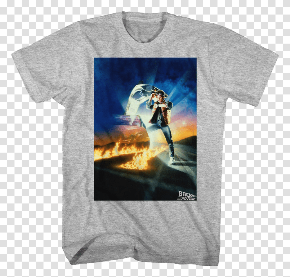 Movie Poster Back To The Future T Shirt Back To The Future Poster Art, Apparel, Person, Human Transparent Png