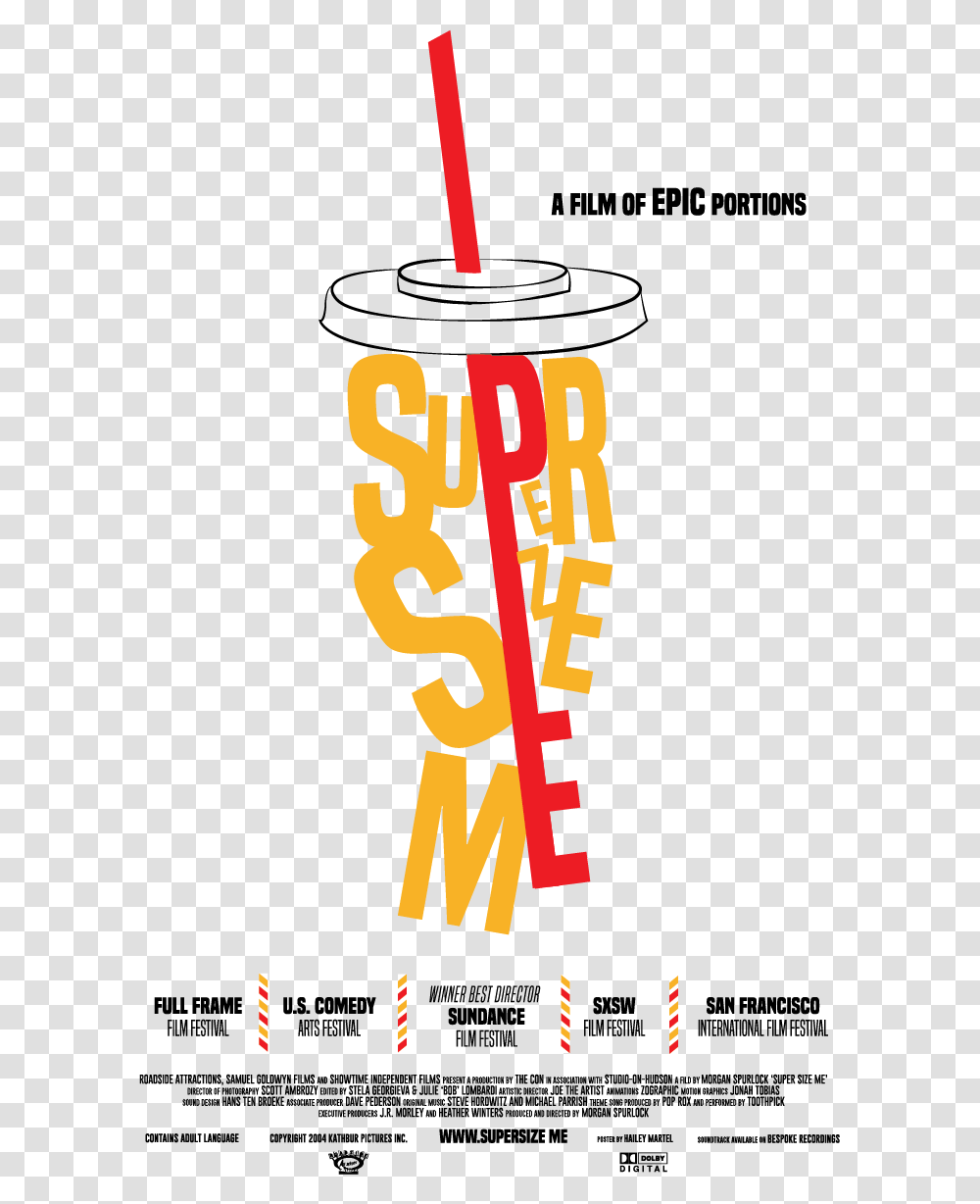 Movie Posters Super Size Me Movie Posters, Knot, Weapon, Weaponry Transparent Png