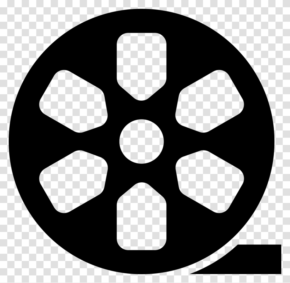 Movie Reel Film, Stencil, Wheel, Machine Transparent Png