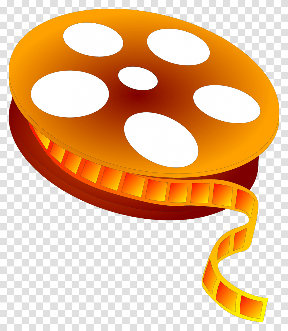 Movie Reel Free Vector Graphic Film Cinema Video Movie Reel Clip Art, Lamp Transparent Png