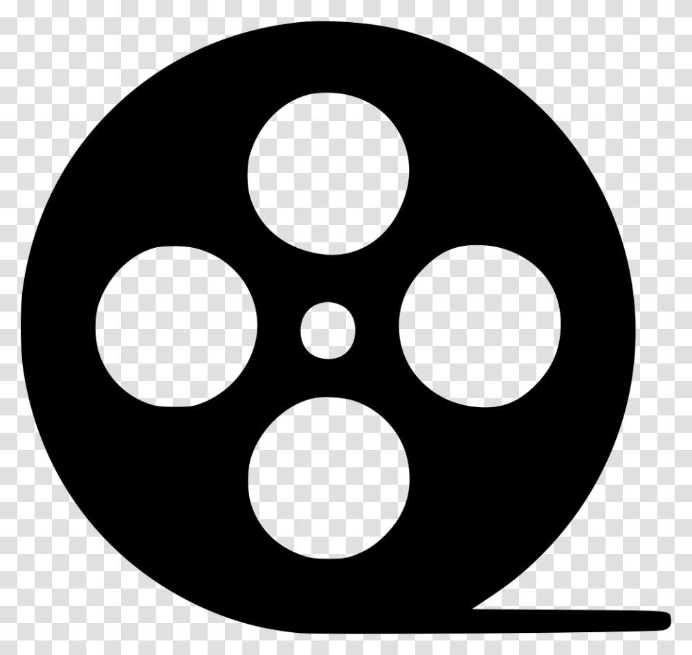 Movie Reel Icon Film, Stencil, Logo, Trademark Transparent Png