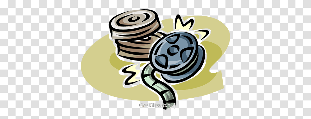 Movie Reels Royalty Free Vector Clip Art Illustration, Animal, Spiral, Coil Transparent Png