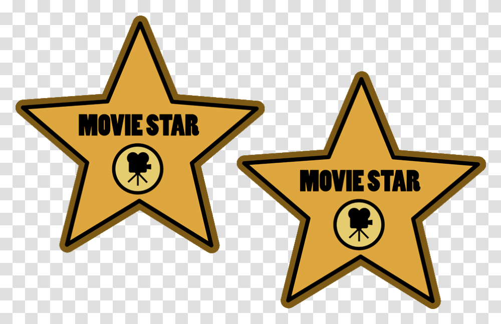 Movie Star Banner Royalty Free Library Hollywood Walk Of Fame Clipart, Symbol, Star Symbol Transparent Png