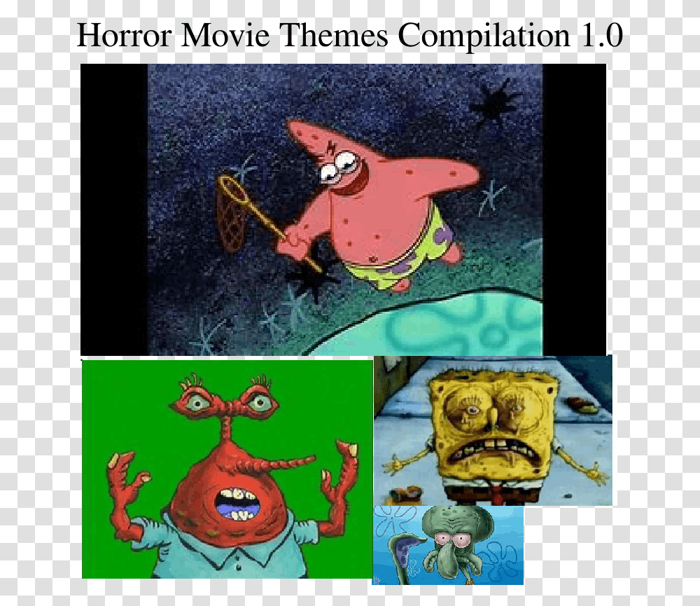Movie Theme Clipart Mr Krabs Funny Gif, Collage, Poster, Advertisement Transparent Png