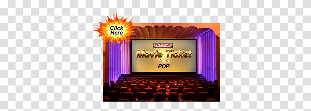 Movie Ticket Radio, Interior Design, Indoors, Room, Theater Transparent Png