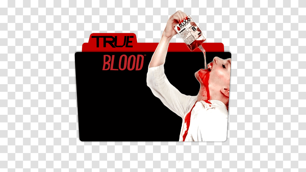 Movie Tv Show Anime Game Folder Icon True Blood Folder Icon True Blood Saison 4, Person, Clothing, Beverage, Food Transparent Png
