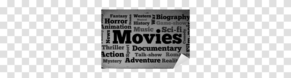 Movies Word Cloud We Live To Change Horizontal, Newspaper, Text, Flyer, Poster Transparent Png